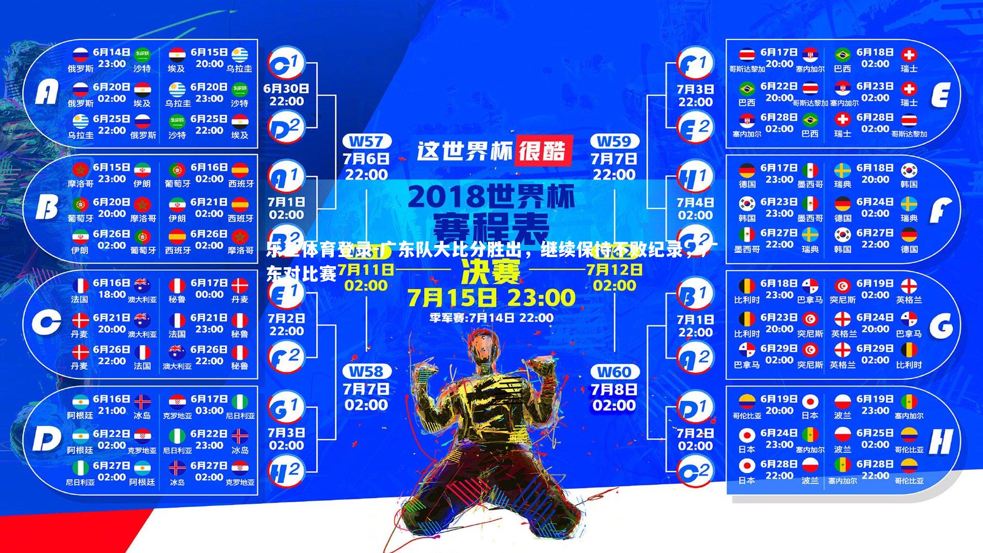 广东队大比分胜出，继续保持不败纪录，广东对比赛